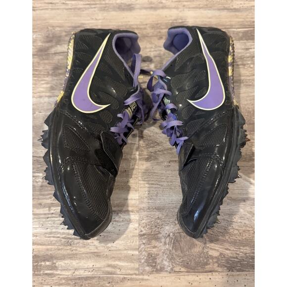 Nike Zoom Rival S Shoes Women's 9 Black/Purple Track & Field Spikes 456811-053 - Picture 3 of 7